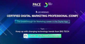 CERTIFIED DIGITAL MARKETING PROFESSIONAL (CDMP) LIVE WEBINAR: KEEP UP WITH CHANGING TECHNOLOGY TRENDS FROM BIG TECH – 03/03/2021