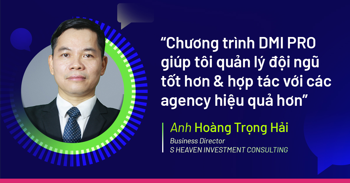 GIÁ TRỊ CỦA CHƯƠNG TRÌNH DMI PRO DƯỚI LĂNG KÍNH CỦA NHÀ QUẢN LÝ