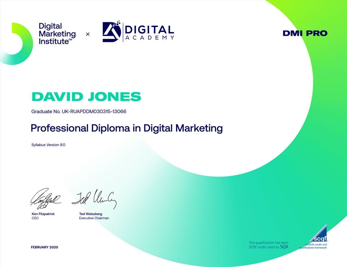 chứng chỉ digital marketing